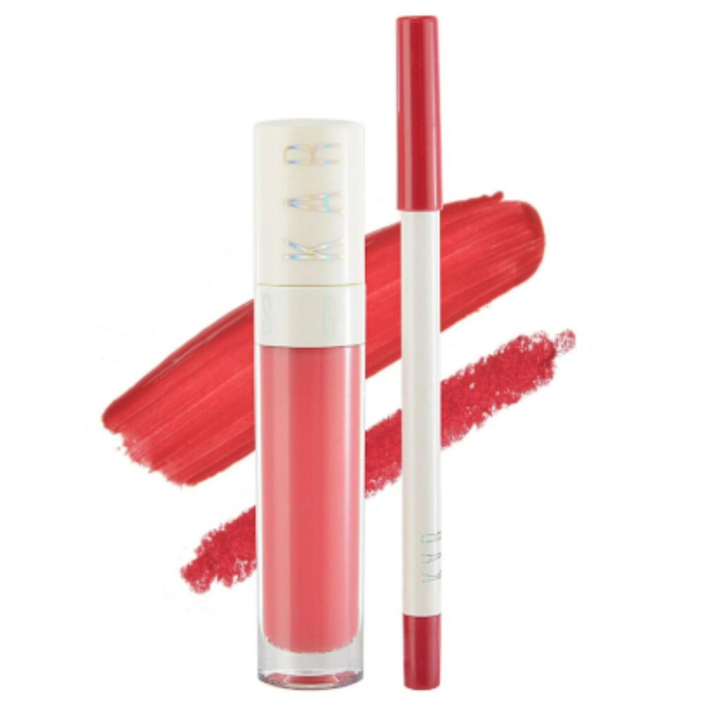 New! KAB COSMETICS Charming Lip Duo, Lip Liner & Lip Gloss